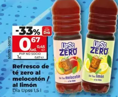 Dia Upss - Refresco De Te Zero Al Melocoton 