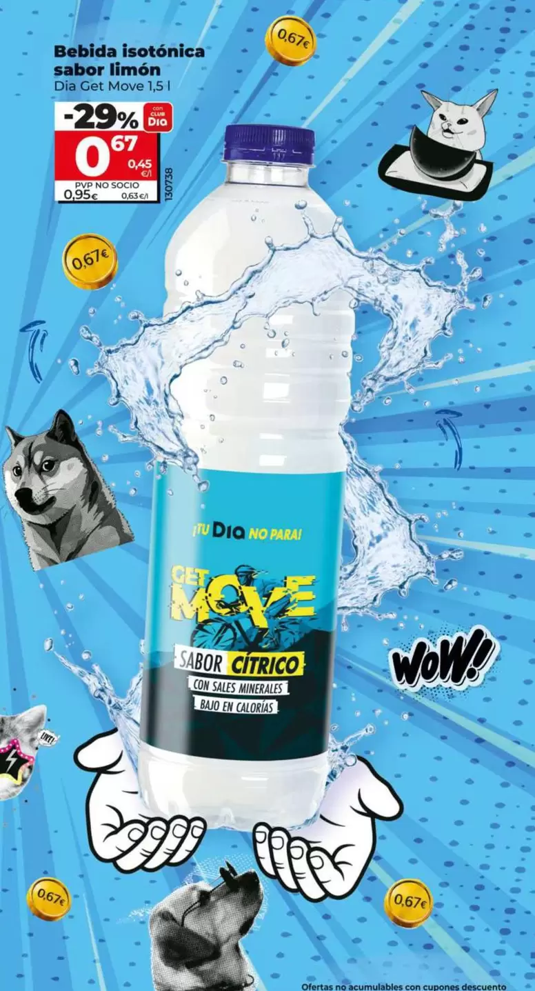 Dia Get Move - Bebida Isotonica Sabor Limon