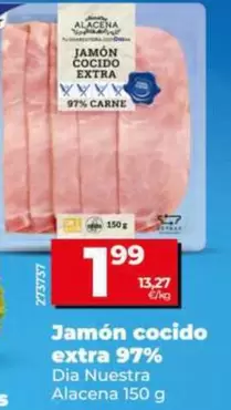 Dia Nuestra Alacena - Jamon Cocido Extra 97% 