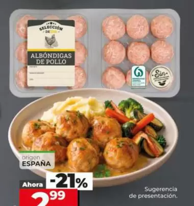 Seleccion De Dia - Albóndigas De Pollo