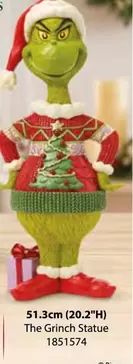 51.3cm (20.2") H) The Grinch Statue
