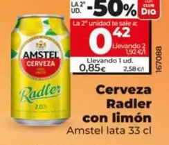 Amstel - Cerveza Radler Con Limon