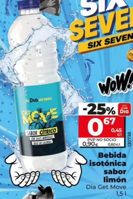 Dia Get Move - Bebida Isotónica Sabor Limon