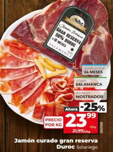 Solariego - Jamon Curado Gran Reserva Duroc