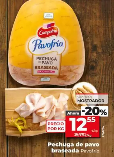 Pavofrío - Pechuga De Pavo Braseada