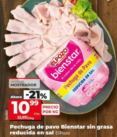 Elpozo - Pechuga De Pavo Bienstar Sin Grasa Reducida En Sal
