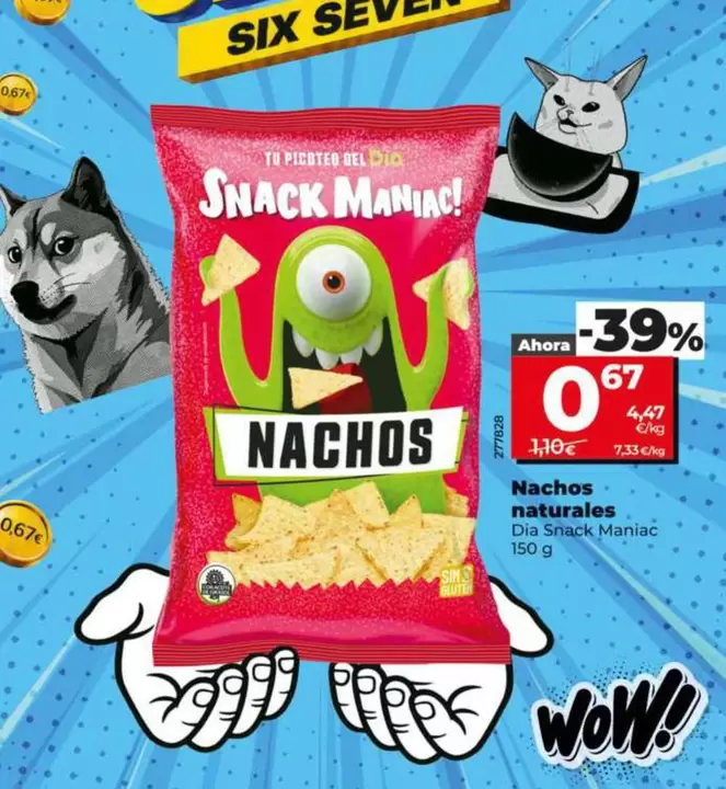 Dia Snack Maniac - Nachos Naturales