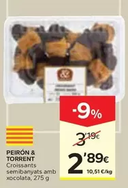 Peirón & Torrent Croissants Semibanyats Amb Xocolata