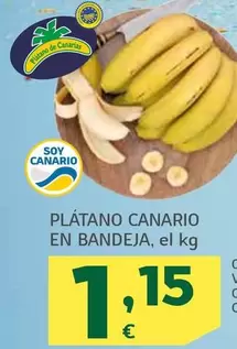 Plátano Canario En Bandeja