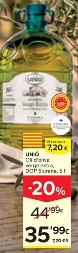 Unió Oli D'Oliva Verge Extra