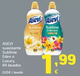 Asevi - Suavizante Sublime Eden O Luxury