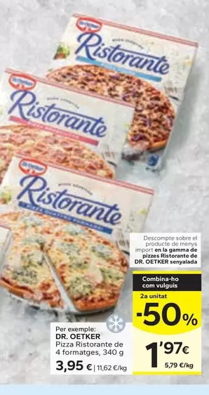 Dr.Oetker - Pizza Ristorante De 4 Formatges