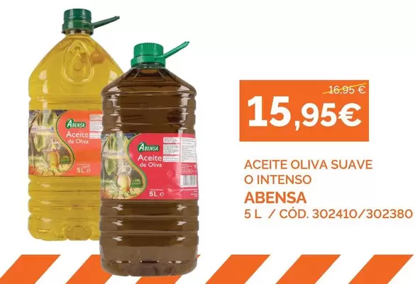 Abensa - Aceite Oliva Suave O Intenso