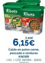 Knorr - Caldo En Polvo Carne, Pescado O Verduras