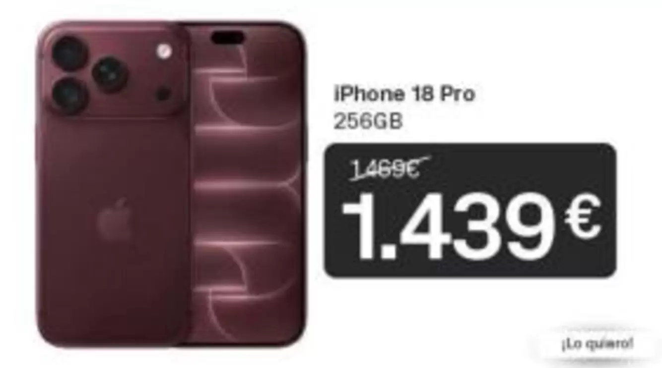 Iphone 18 Pro 256gb