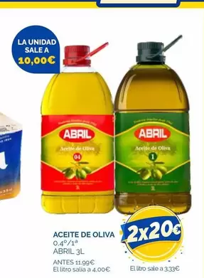 Abril - Aceite De Oliva 0,4°/1°