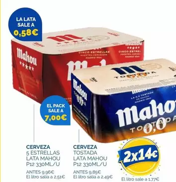 Mahou - 5 Estrellas/Tostada Cerveza 
