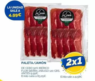 Flor Sierra De Jabugo - Paleta/Jamón De Cebo 50% Ibérico