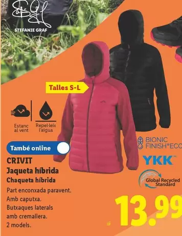 Crivit - Chaqueta Híbrida
