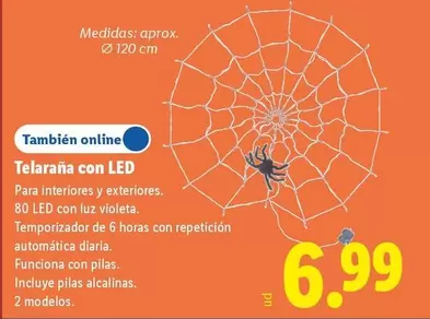 Telaraña Con Led