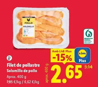 Filet De Pollastre Solomillo De Pollo
