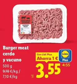 Burger Meat Cerdo Y Vacuno