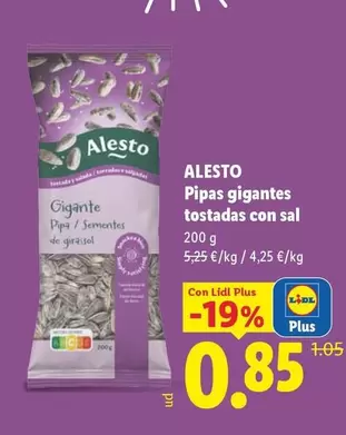 Alesto - Pipas Gigantes Tostadas Con Sal