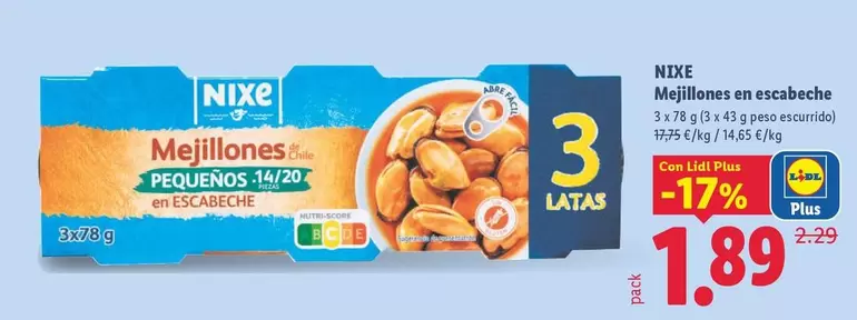 Nixe - Mejillones En Escabeche