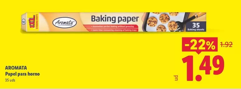 Aromata - Papel Pan Horno