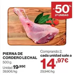 Pierna De Cordero Lechal