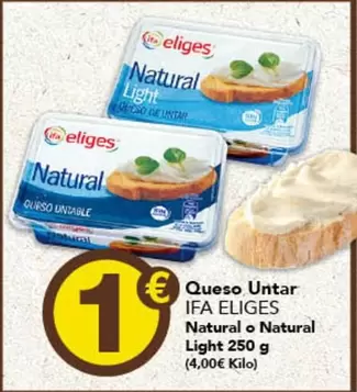 Ifa Eliges - Queso Untar Natural O Natural Light