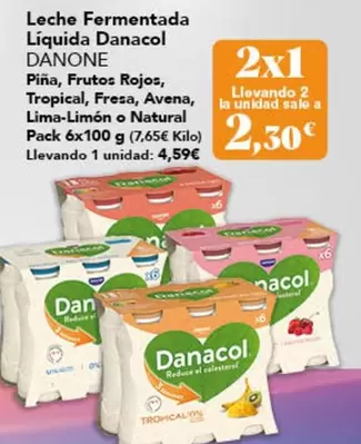 Danone - Leche Fermentada Liquida Danacol