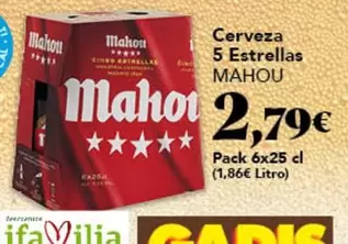 Mahou - Cerveza 5 Estrellas