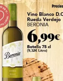 Beronia - Vino Blanco D.o. Rueda Verdejo