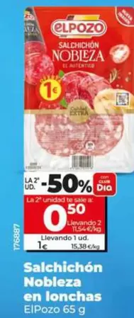 Elpozo - Salchichon Nobleza En Lonchas
