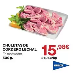 Hipercor - Chuletas De Cordero Lechal