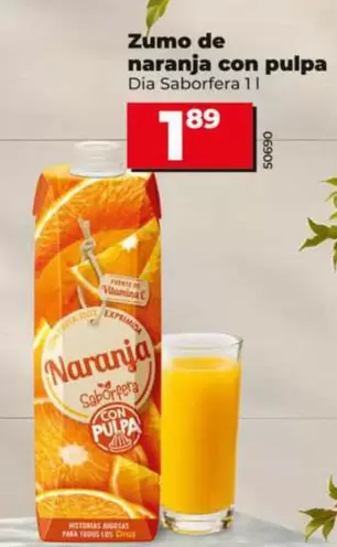 Dia Saborfera - Zumo De Naranja Con Pulpa