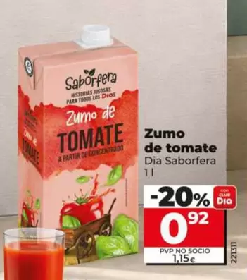 Dia Saborfera - Zumo De Tomate