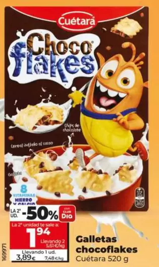 Cuétara - Galletas Chocoflakes