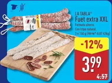 La Tabla - Fuet Extra XXL