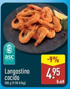Langostino Cocido