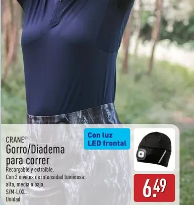 Crane - Gorro/Diadema Para Correr
