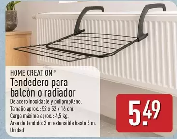 Home Creation - Tendedero Para Balcon O Radiador