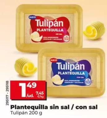 Tulipán - Plantequilla Sin Sal/Con Sal