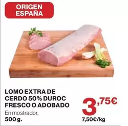 origen - Lomo Extra De Cerdo 50% Duroc Fresco O Adobado