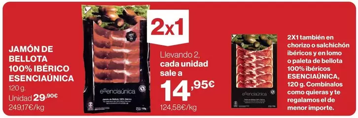Bellota - Jamon De 100% Iberico Esenciaúnica