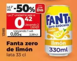 Fanta - Zero De Limon