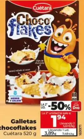 Cuétara - Galletas Chocoflakes