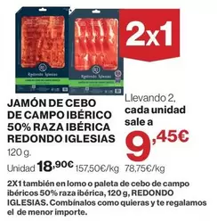 Redondo Iglesias - Jamón De Cebo De Campo Ibérico 50% Raza Ibérica