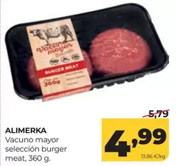 Alimerka - Vacuno Mayor Seleccion Burger Meat